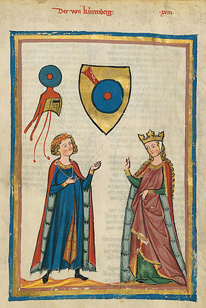 Hofmakerij in de Codex Manesse. Hofmakerij in de Codex Manesse.